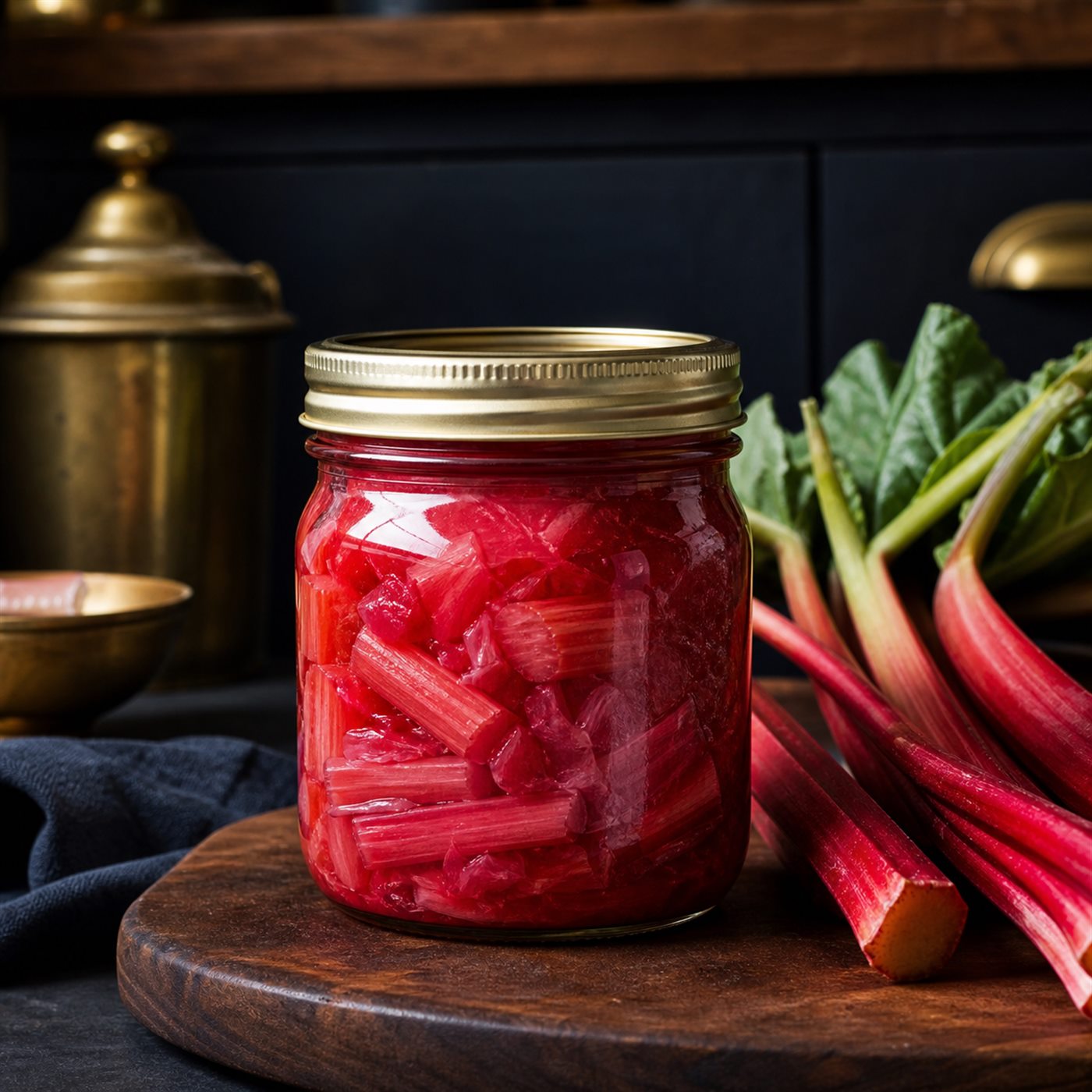 Canned Stewed Rhubarb canned recipe