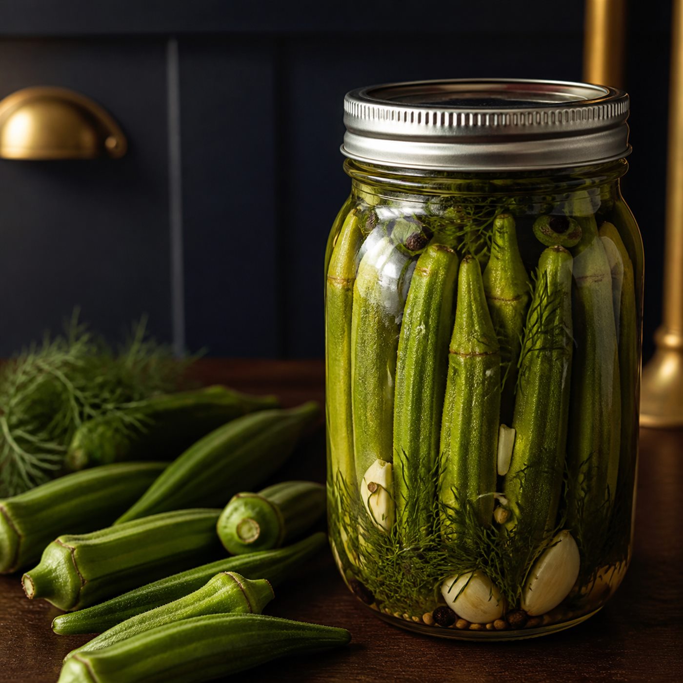Pickled Dilled Okra