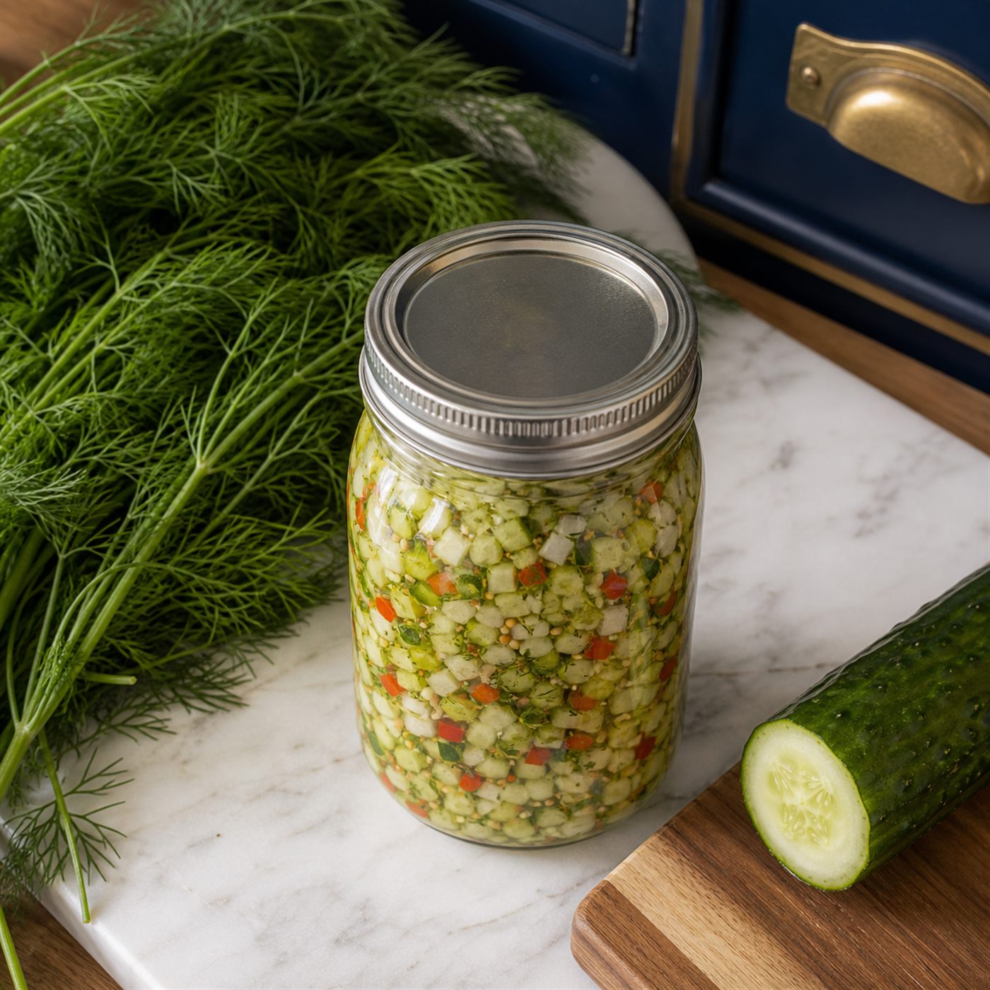 Fresh Dill Cucumber Relish